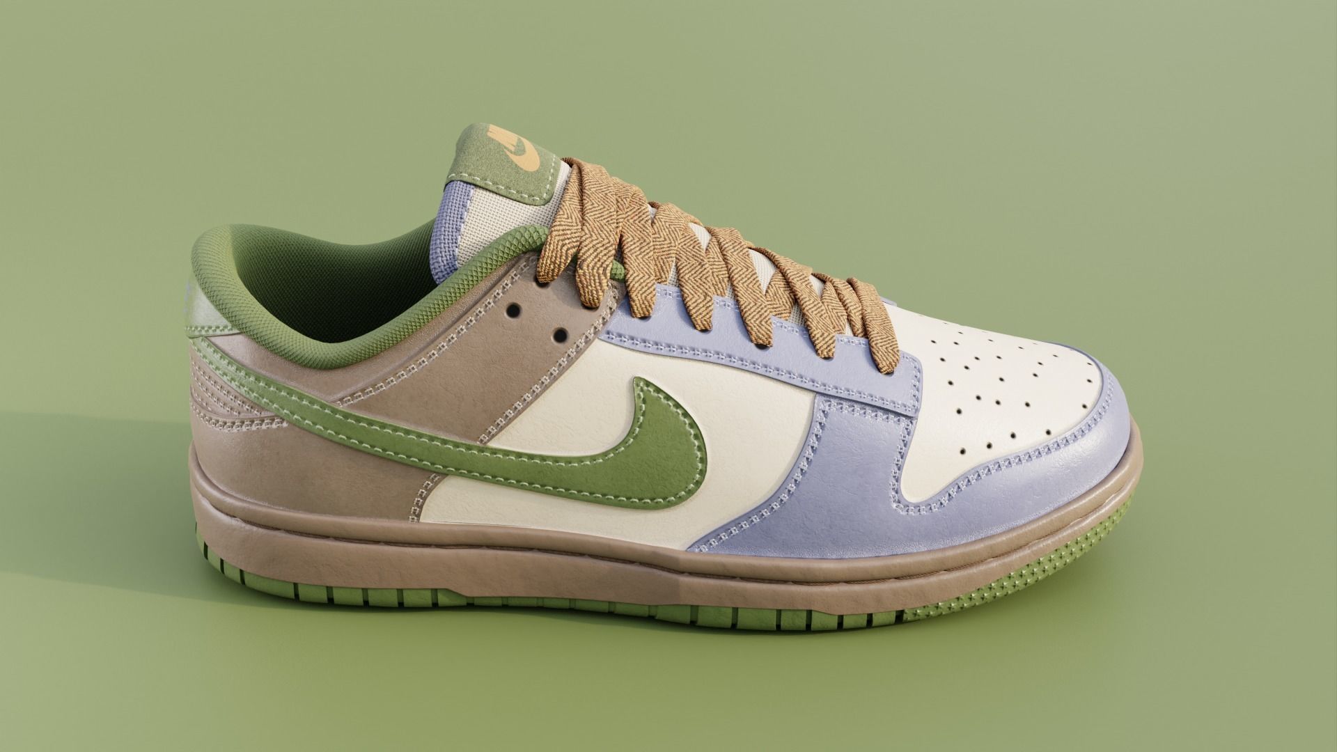 Nike Dunk Low  3D model_2