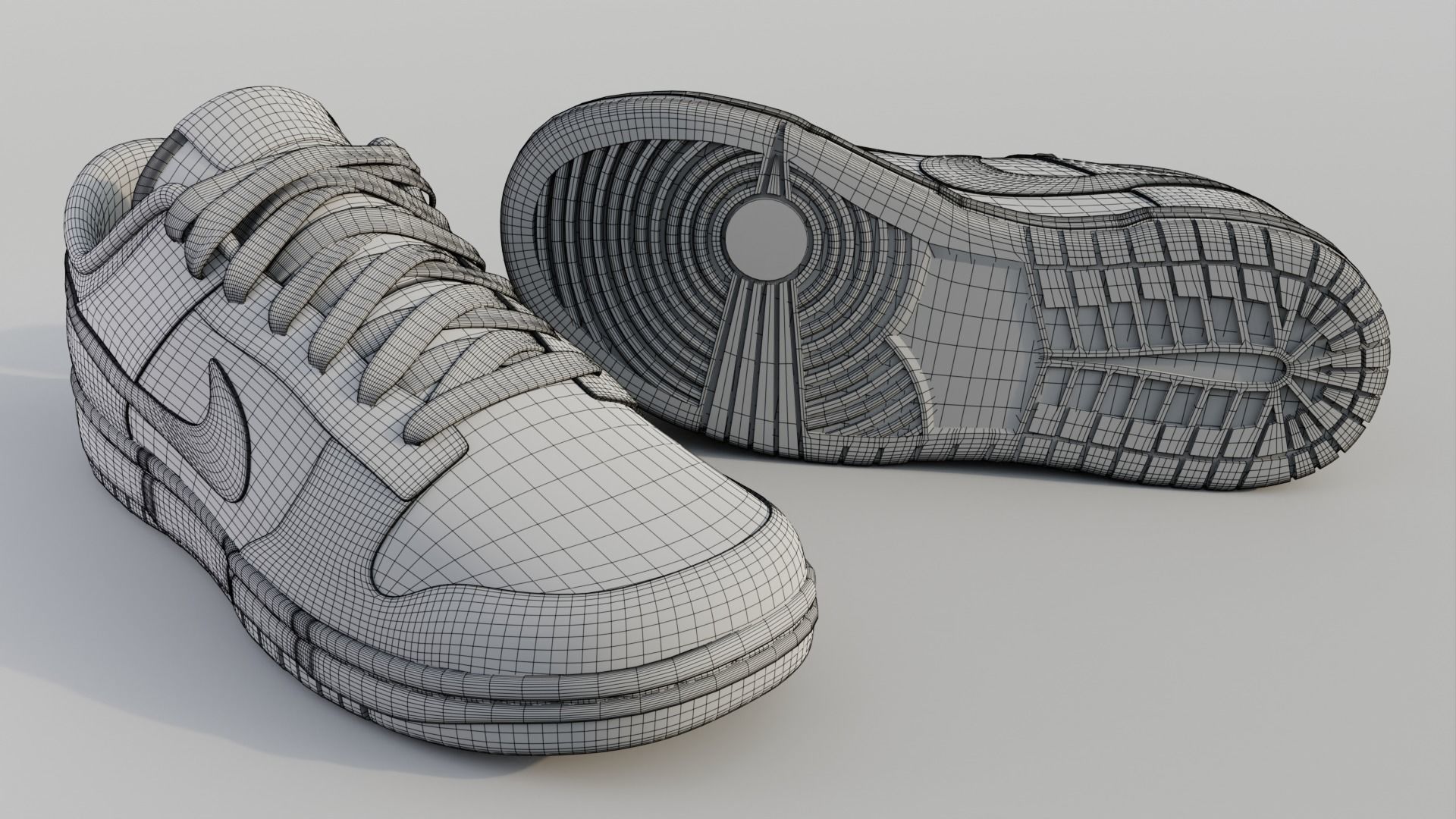 Nike Dunk Low  3D model_8