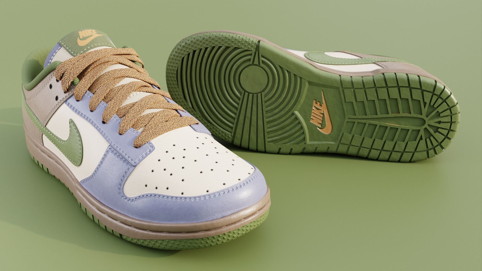 Nike Dunk Low  3D model_1