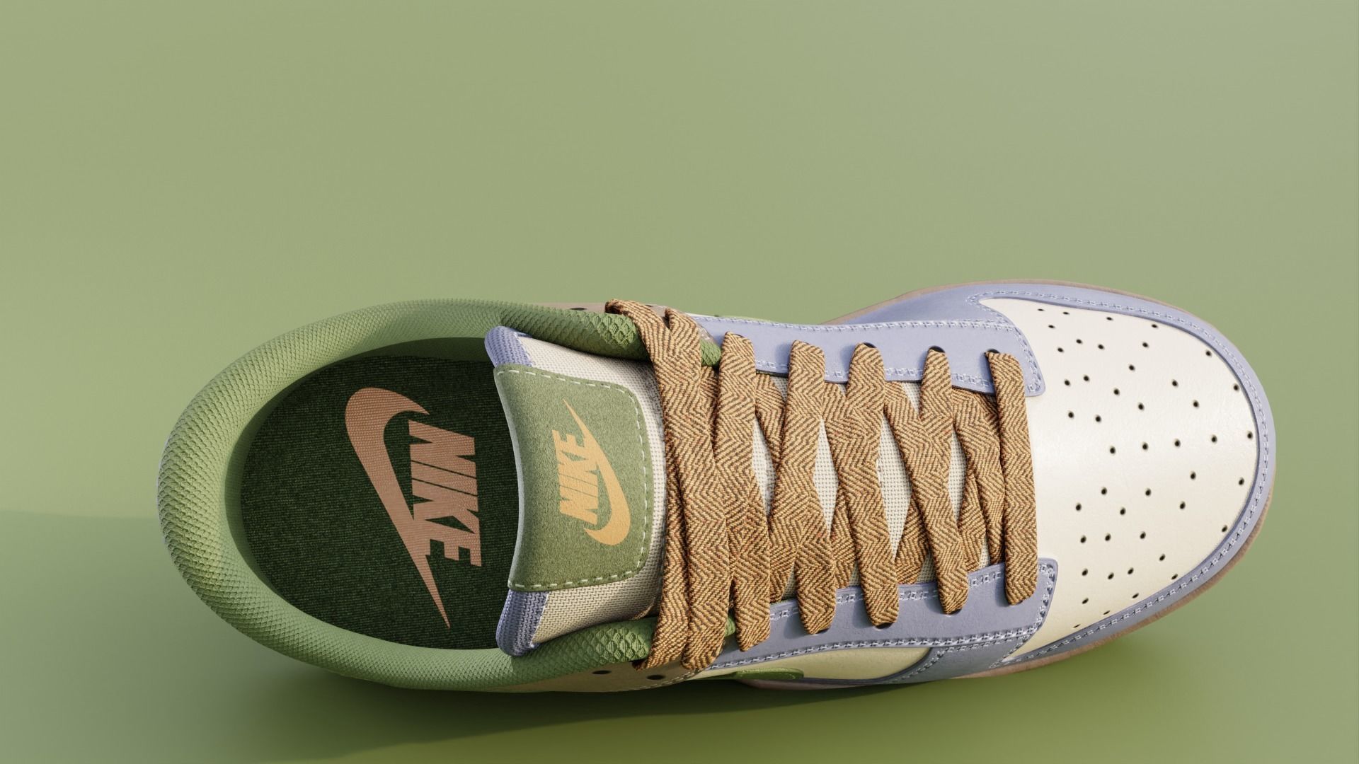 Nike Dunk Low  3D model_6