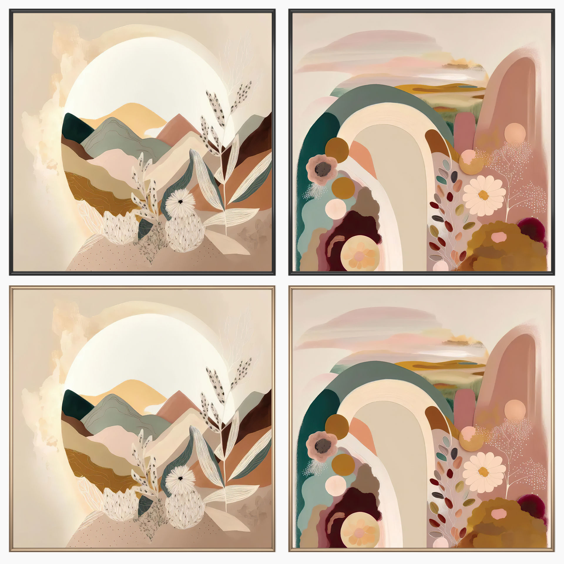 Wall Art Set 4162 3D model_1