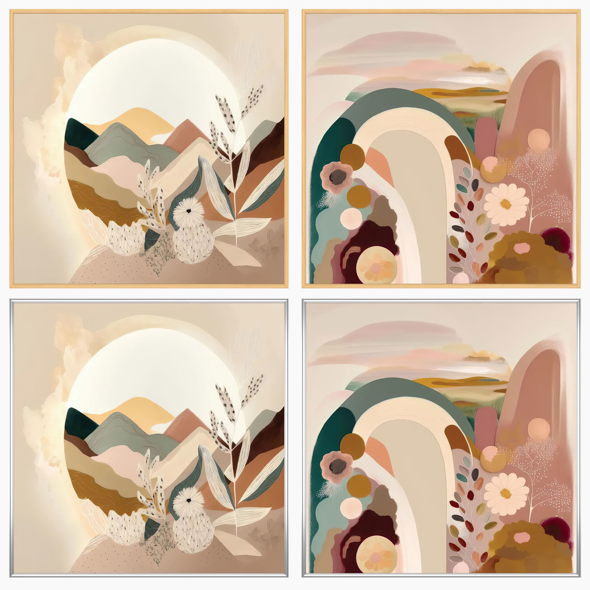 Wall Art Set 4162 3D model_2