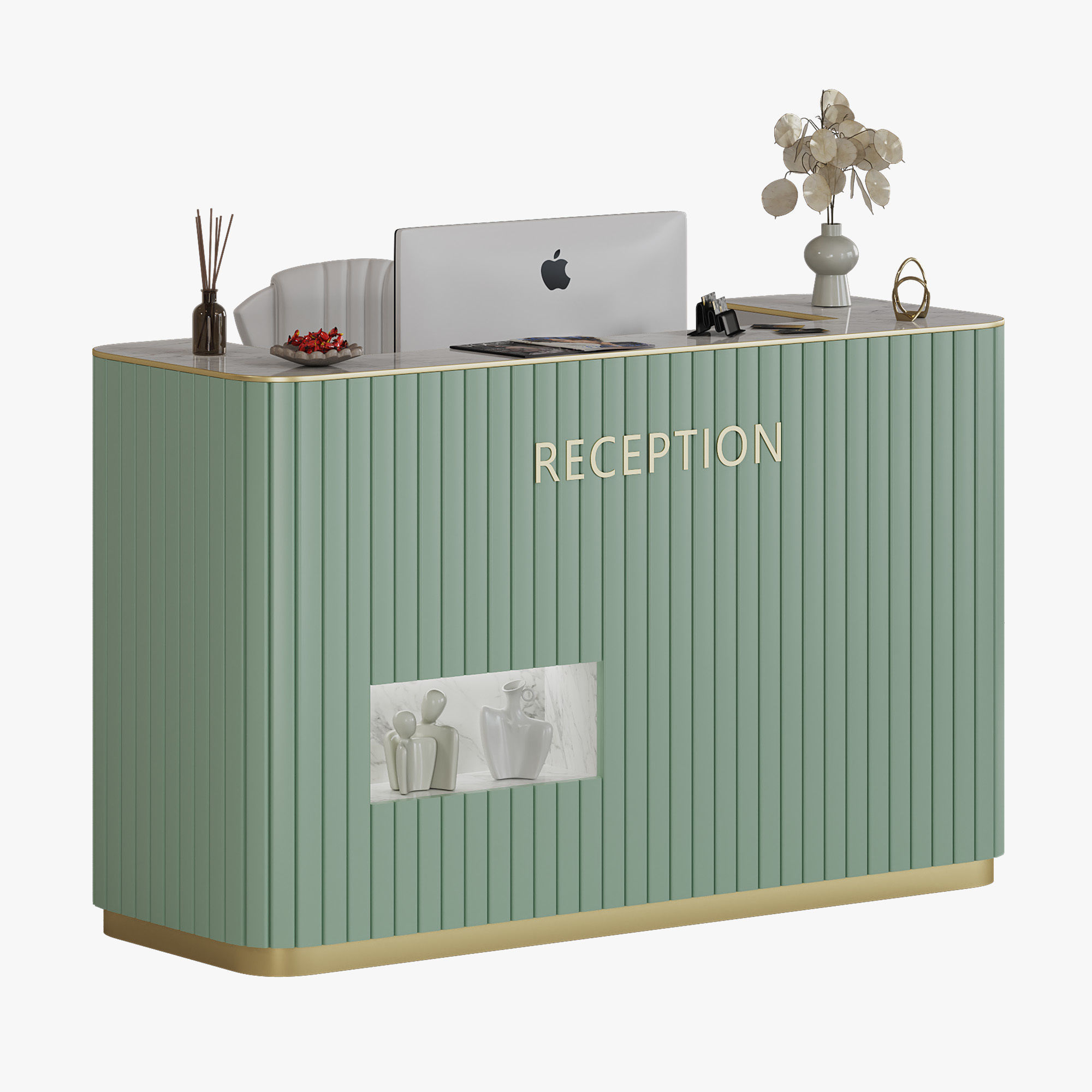 Recepcion Square Beauty Salon Low-poly 3D model_3