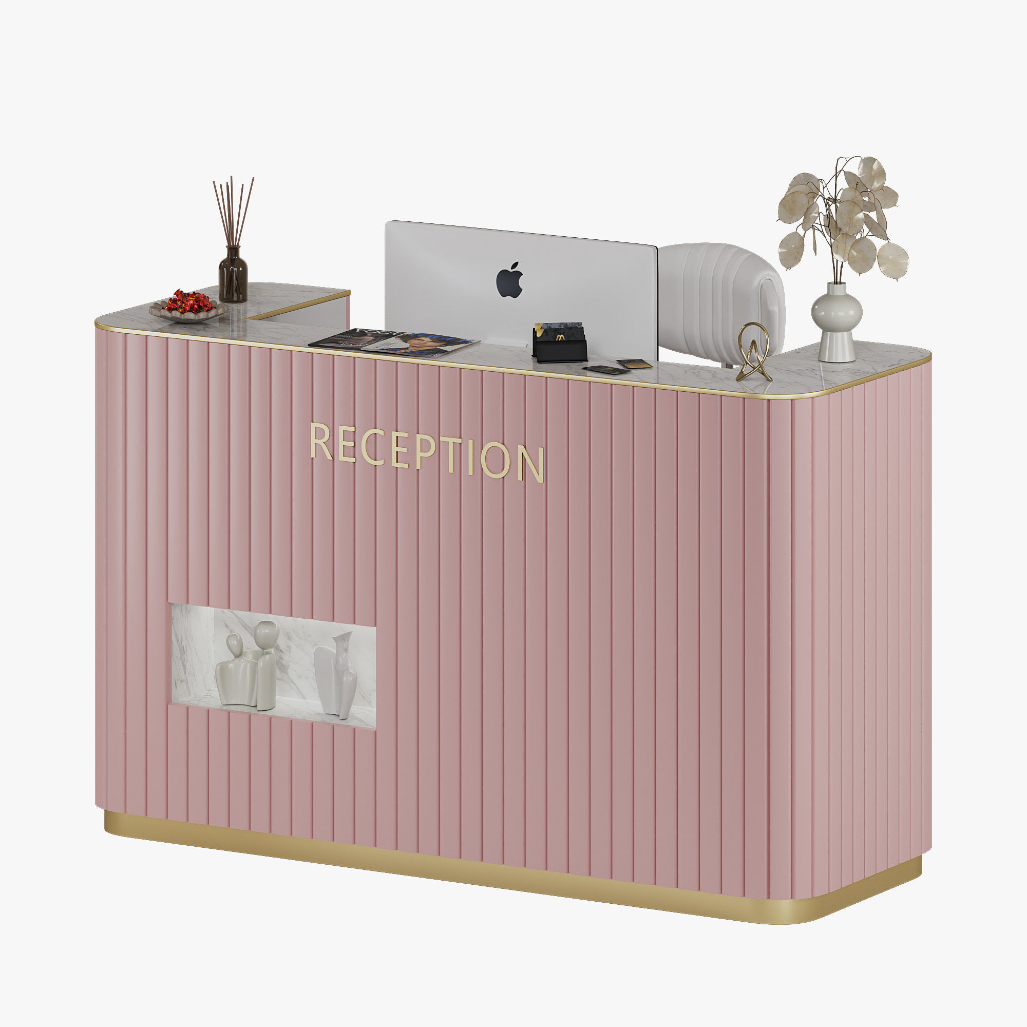 Recepcion Square Beauty Salon Low-poly 3D model_1