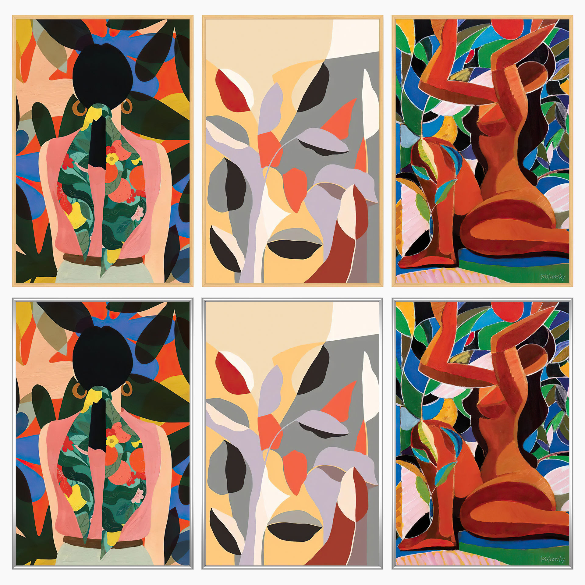 Wall Art Set 4163 3D model_2