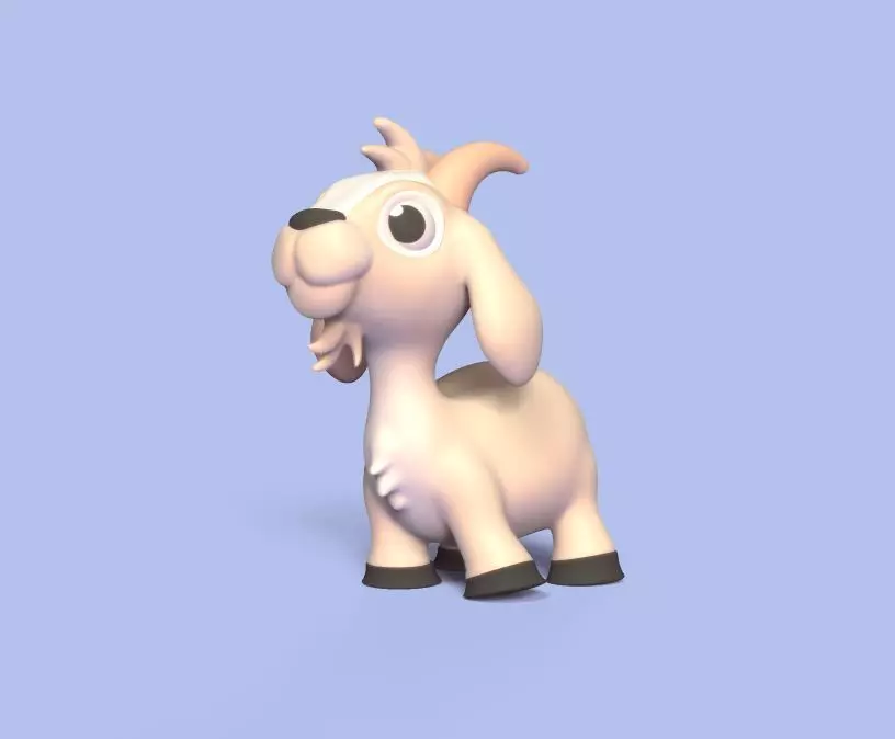 Happy Goat 3D print model_0