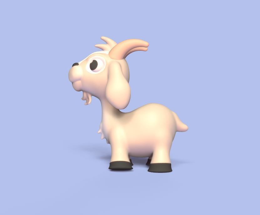 Happy Goat 3D print model_2