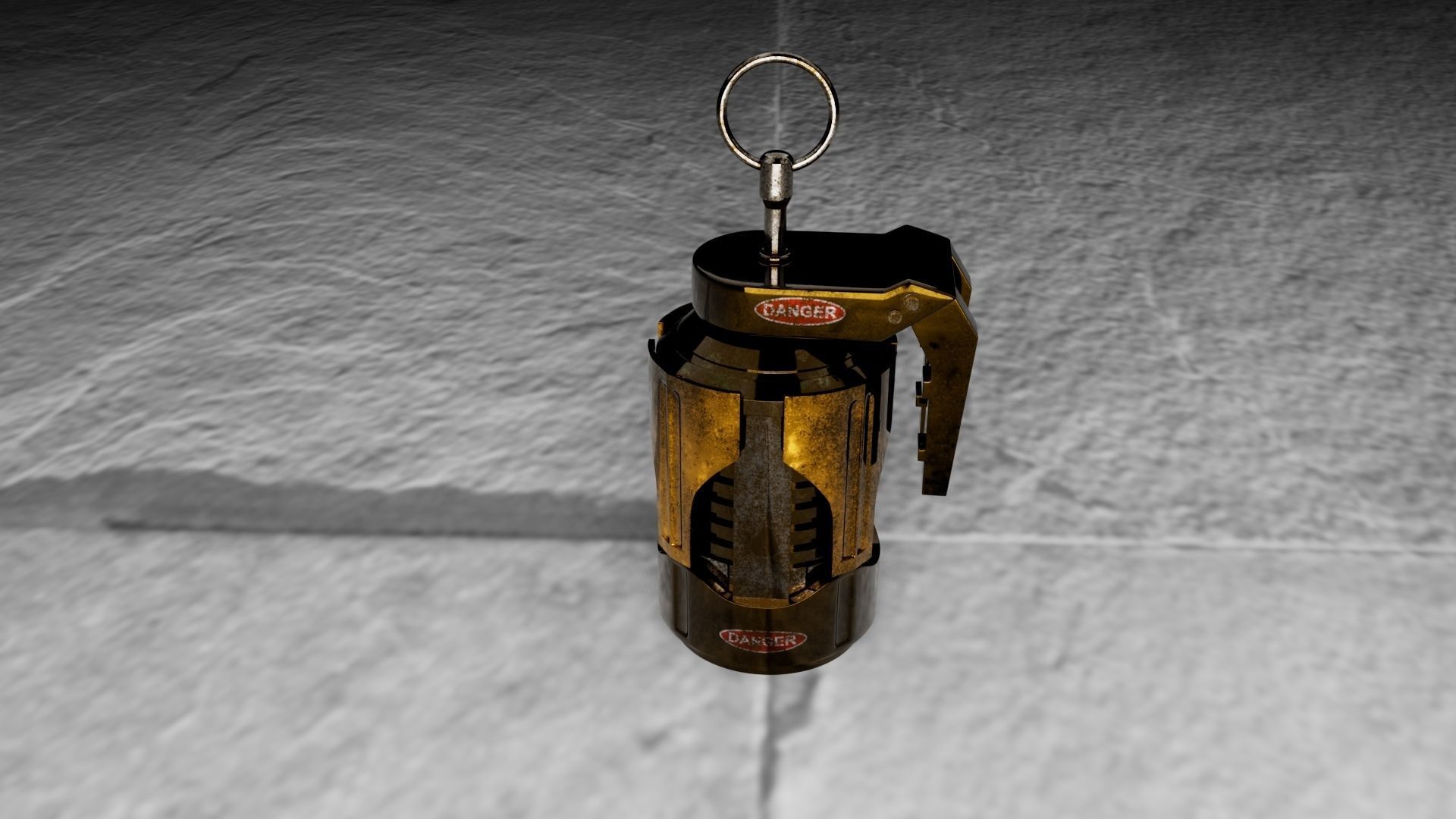 smoke grenade Low-poly 3D model_5