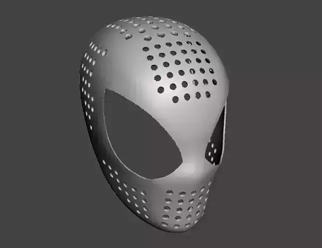 spiderman face shell 3d model for 3d printing  3D print model