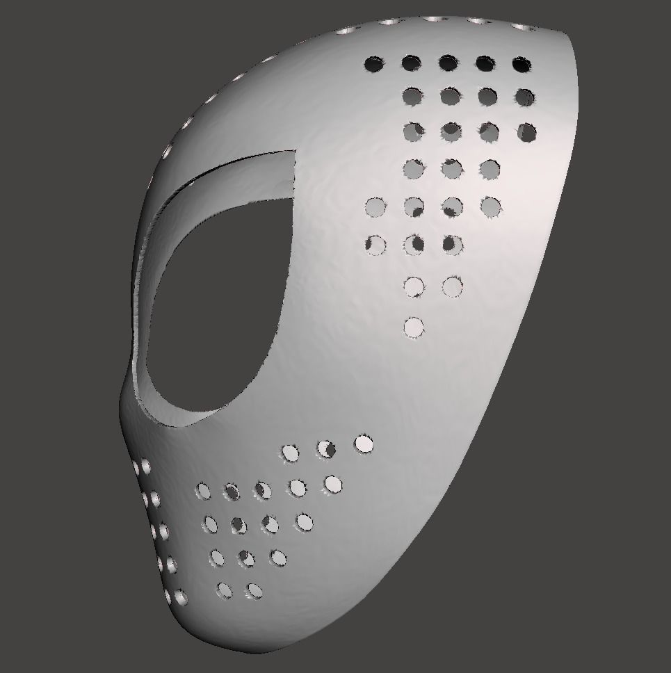 spiderman face shell 3d model for 3d printing  3D print model_2