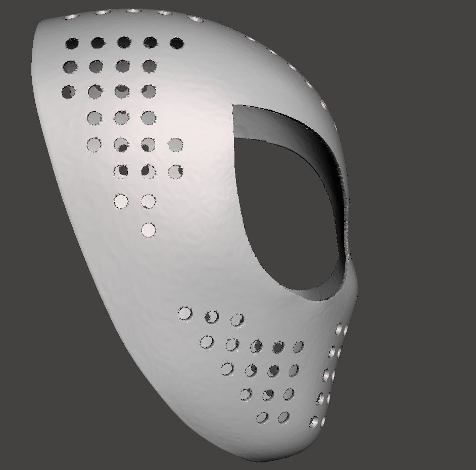 spiderman face shell 3d model for 3d printing  3D print model_4