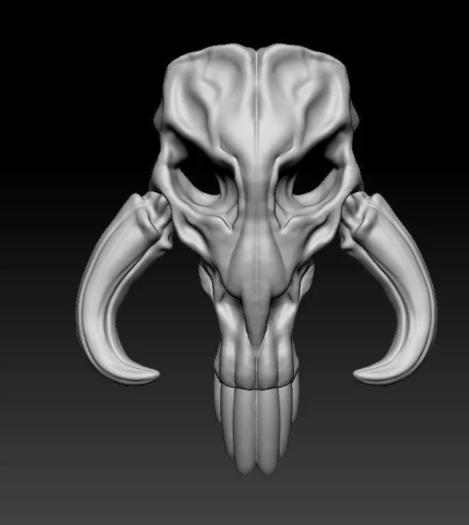 Ram Skull Pendant 3D print model
