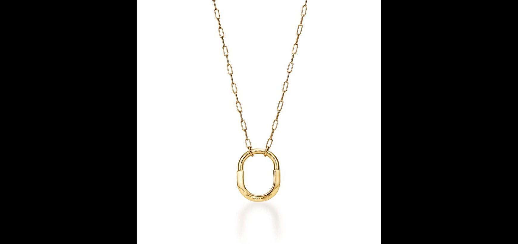 Tiffany Lock Pendant plain Medium 3D print model_1