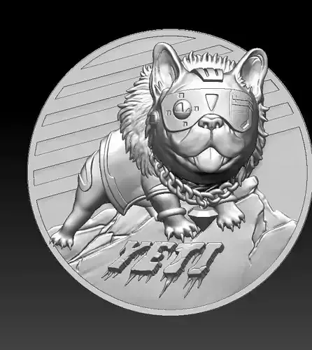 Dog Yeti Pendant 3D print model