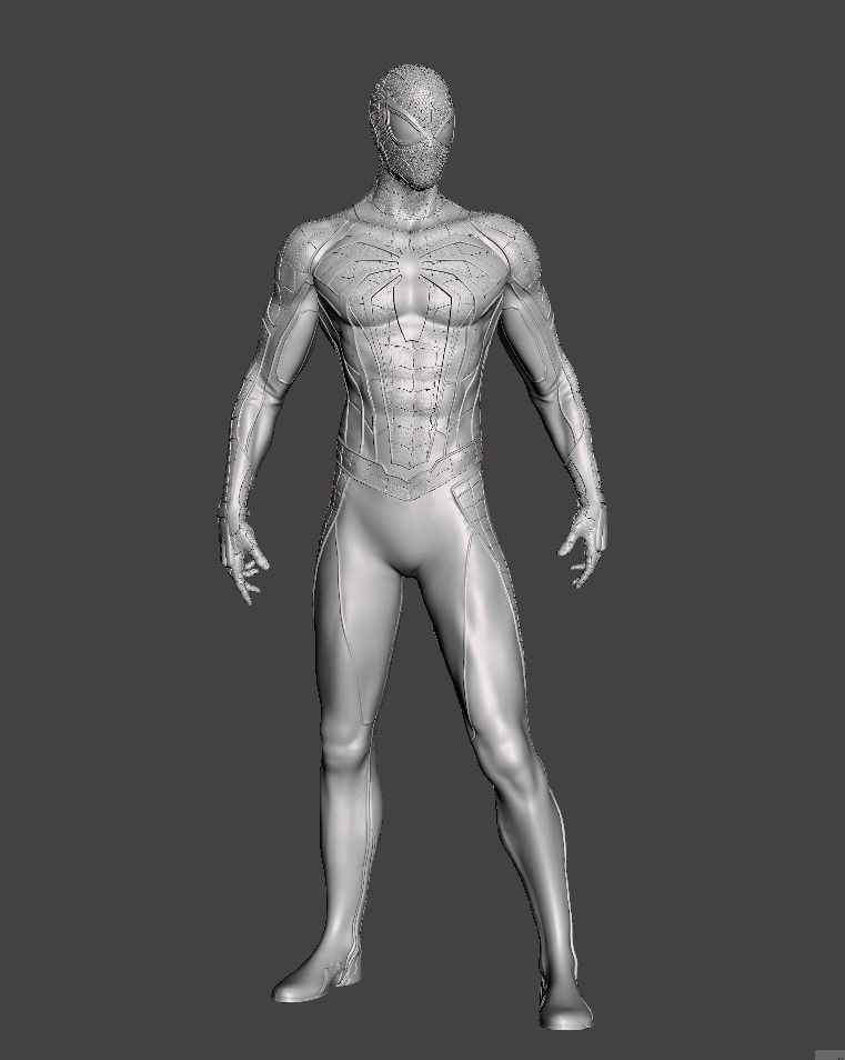 spiderman model 3d gamesuit  3D print model_1