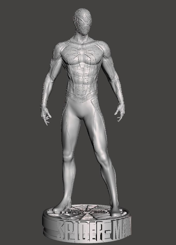 spiderman model 3d gamesuit  3D print model_6