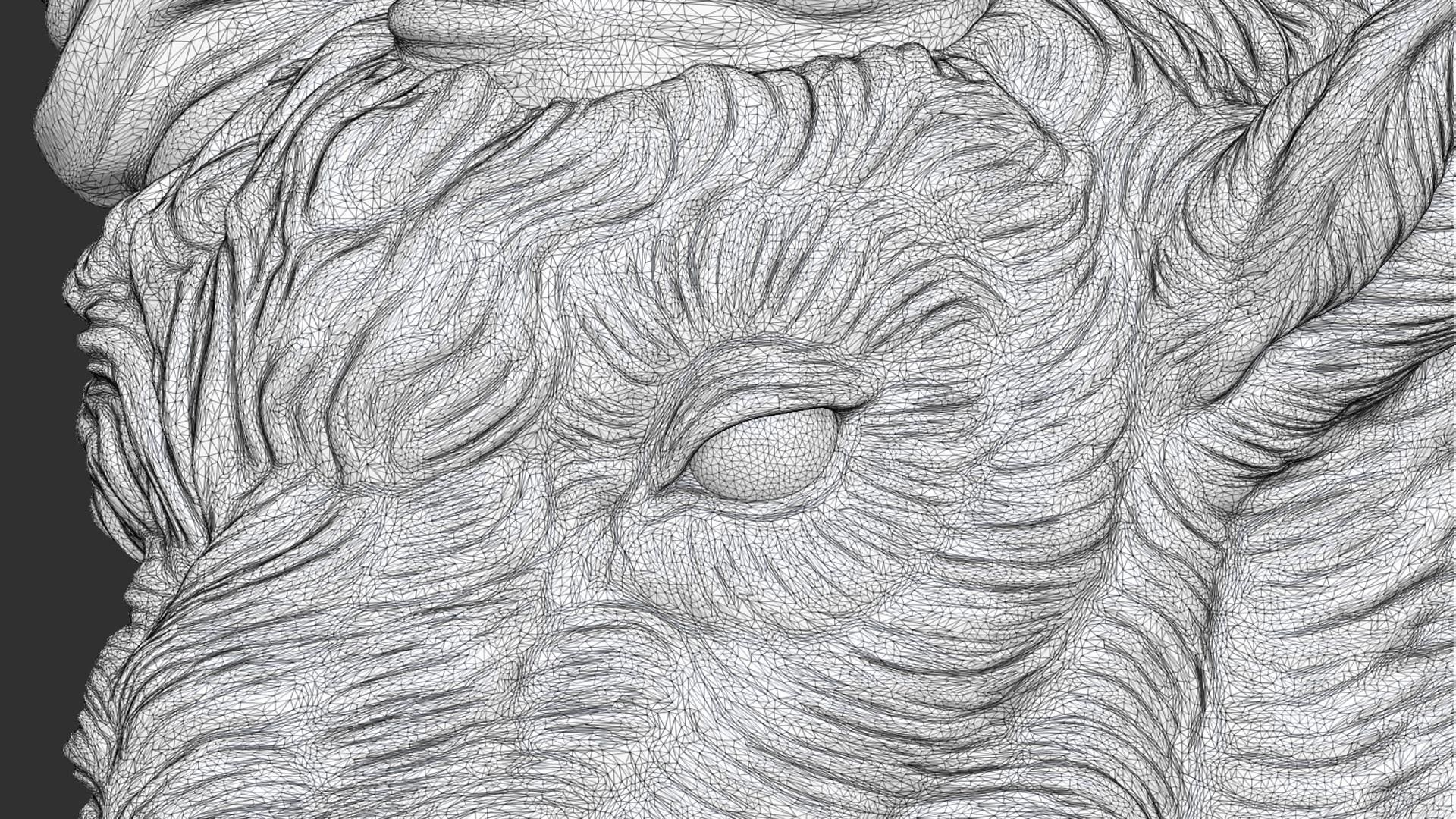 Nubian Ibex bust 3D print model_26