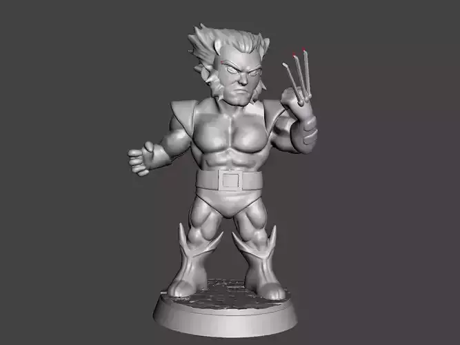 wolverine logan unmasked chibi