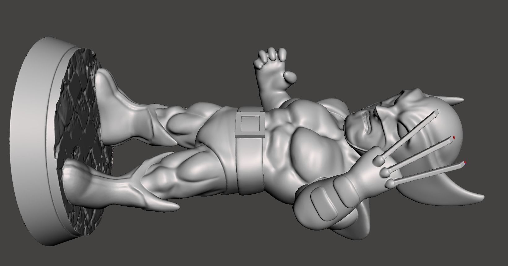 wolverine chibi 3d model for 3d printing 3D print model_1