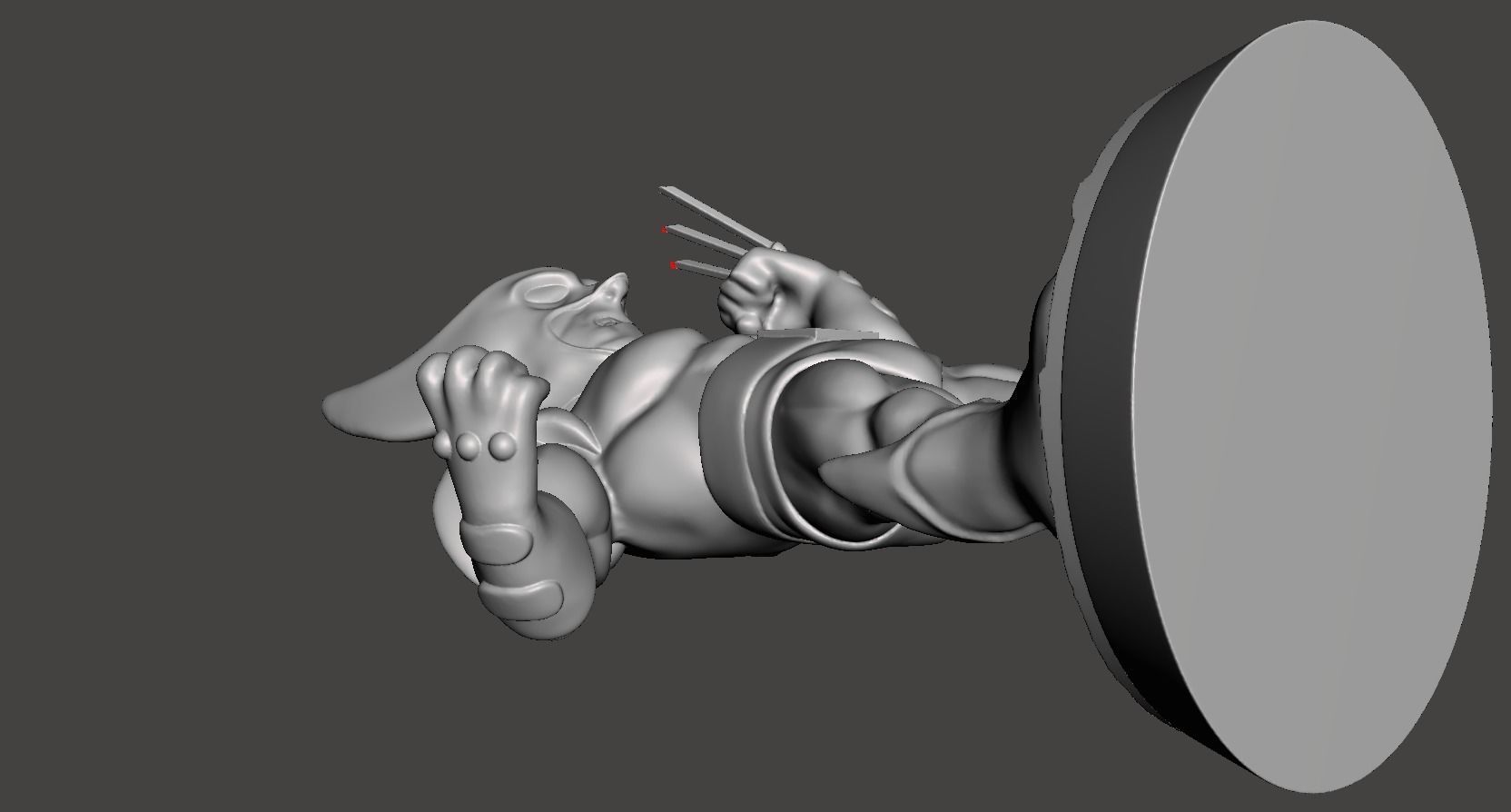 wolverine chibi 3d model for 3d printing 3D print model_4