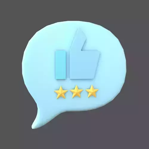 Rating Three Star Bubble Icon V1 004