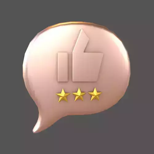 Rating Three Star Bubble Icon V1 011