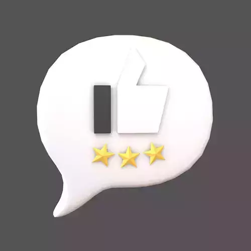 Rating Three Star Bubble Icon V2 002