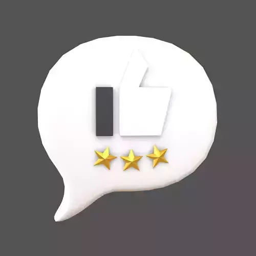 Rating Three Star Bubble Icon V2 006