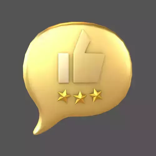 Rating Three Star Bubble Icon V2 009