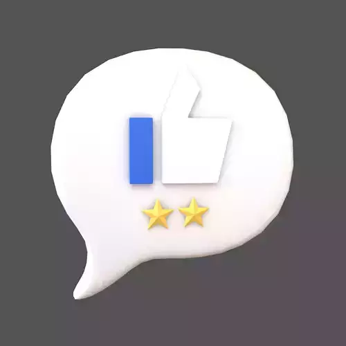 Rating Two Star Bubble Icon V1 001