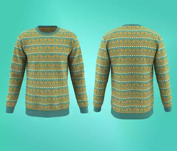  Men Regular Fit Winter Holiday Sweatshirt