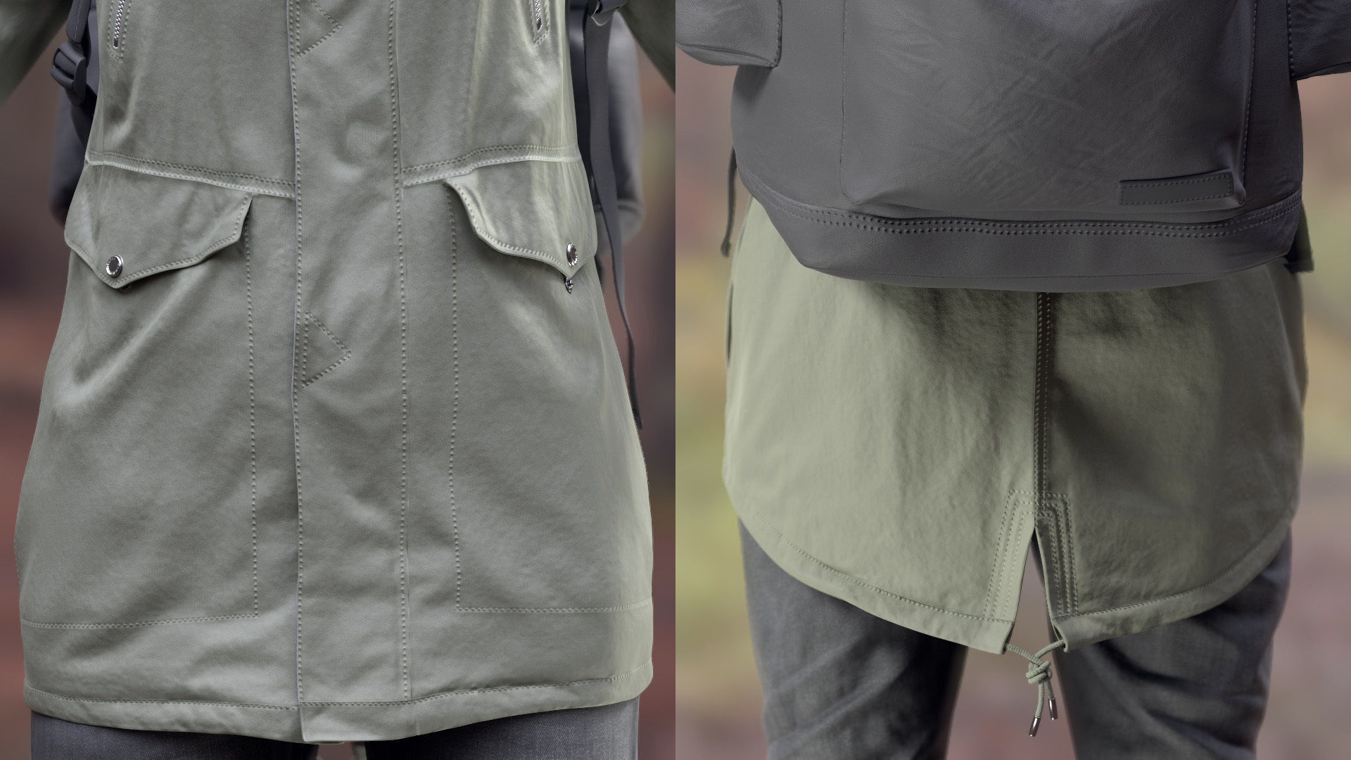 Mens and Womens Winter Outfit 2 3D Model Collection_44