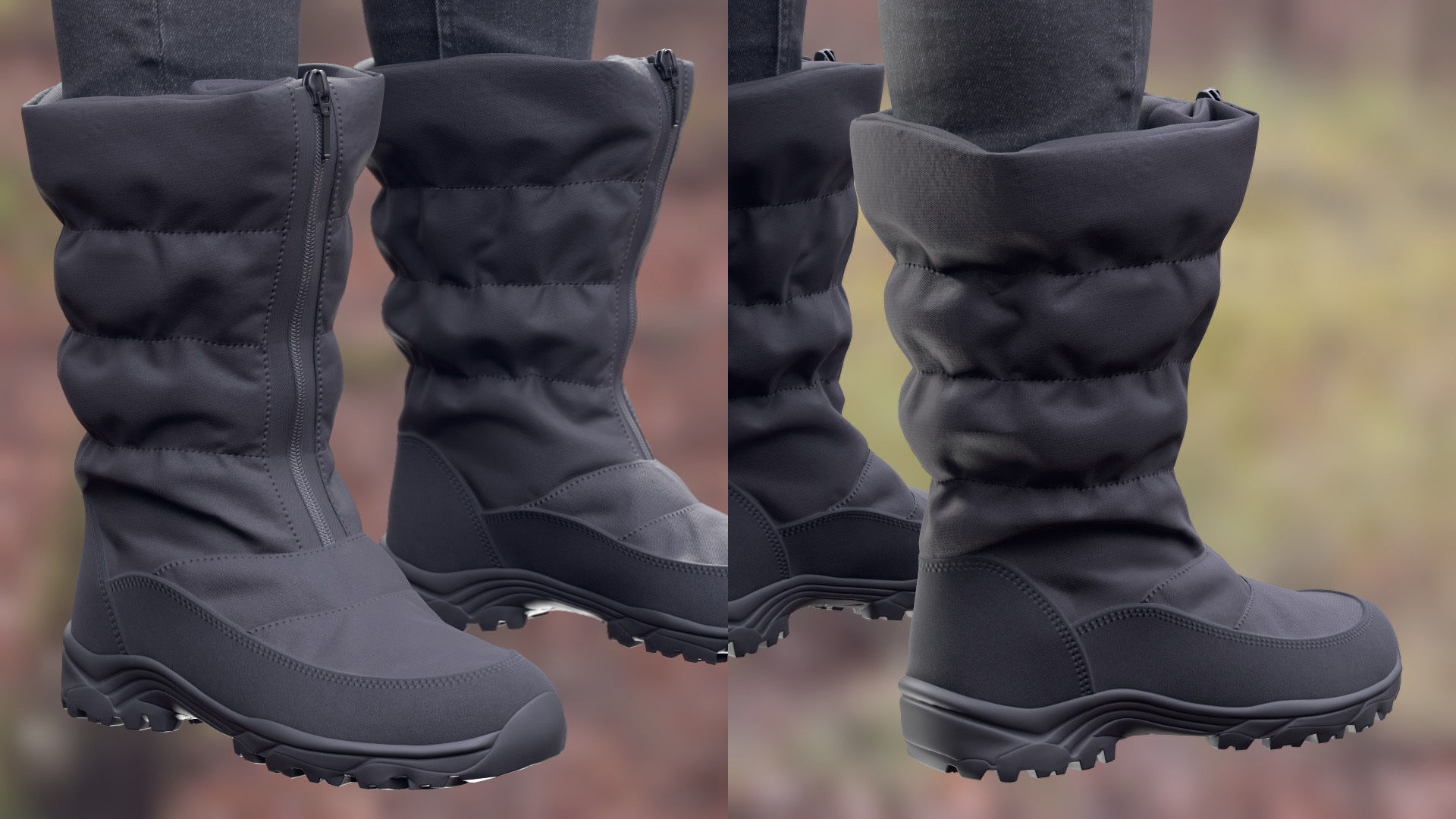 Mens and Womens Winter Outfit 2 3D Model Collection_33