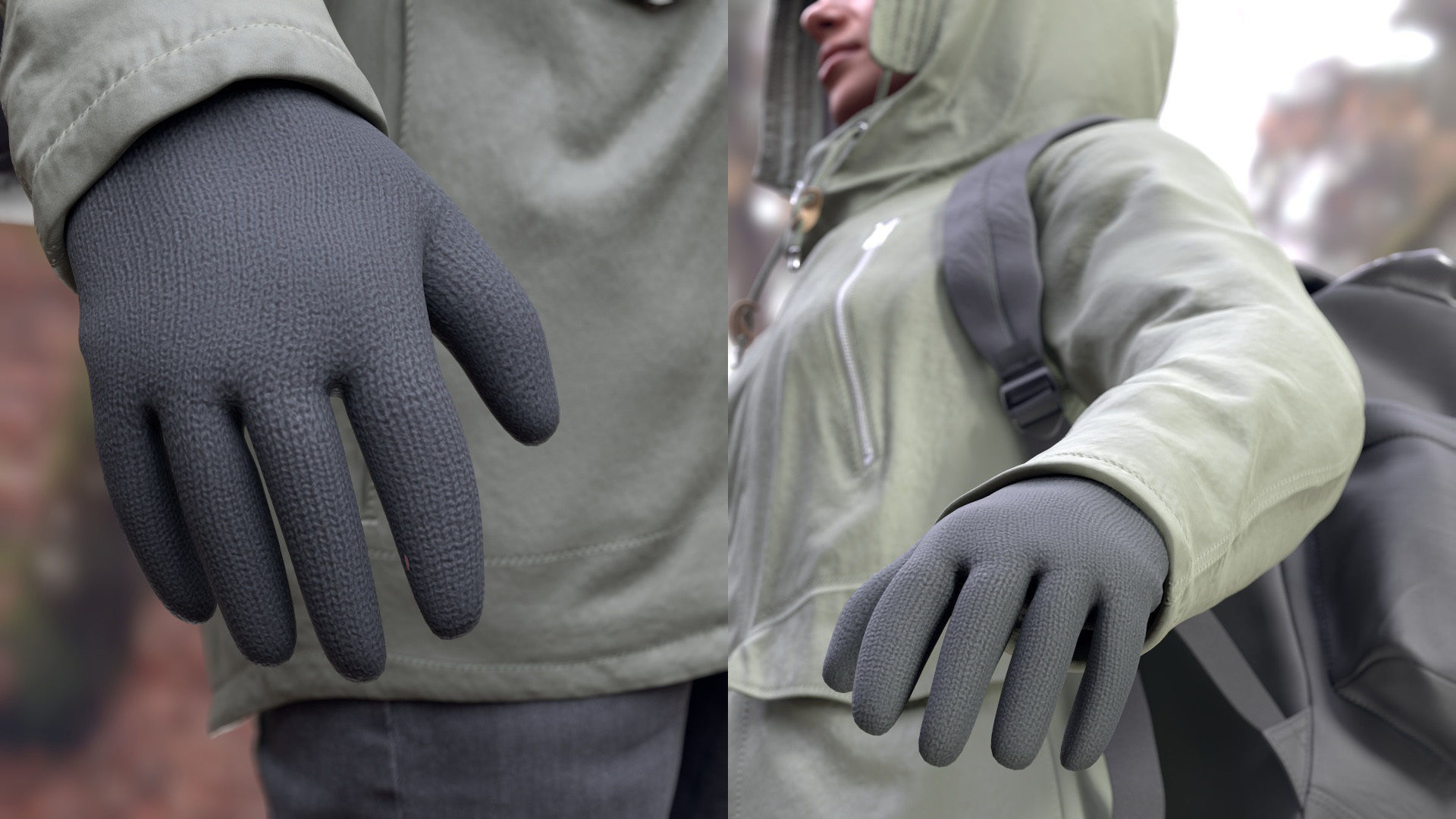 Mens and Womens Winter Outfit 2 3D Model Collection_39