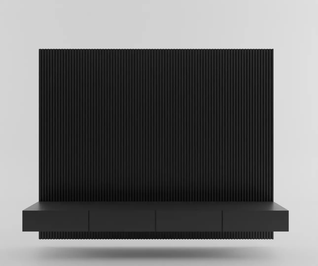 3d modern painel Low-poly 3D model_0