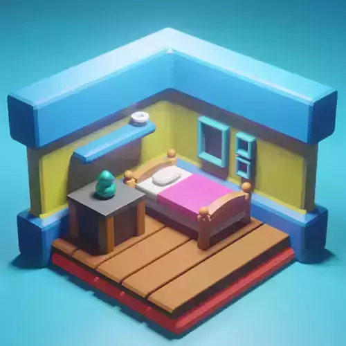low poly room 
