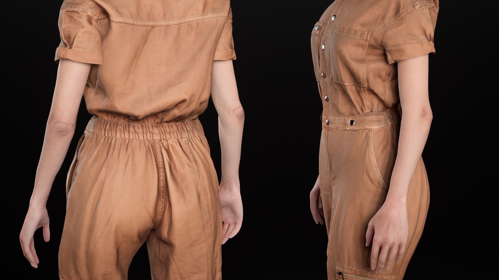 Mens and Womens Overalls 1 3D Model Collection_53