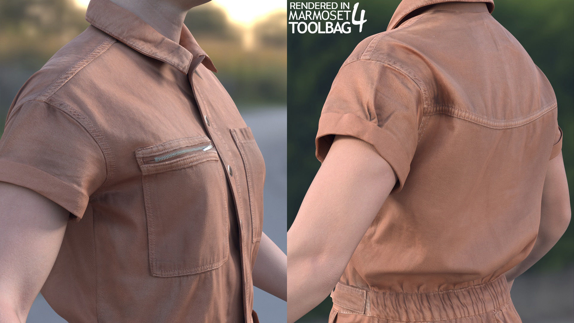 Mens and Womens Overalls 1 3D Model Collection_23