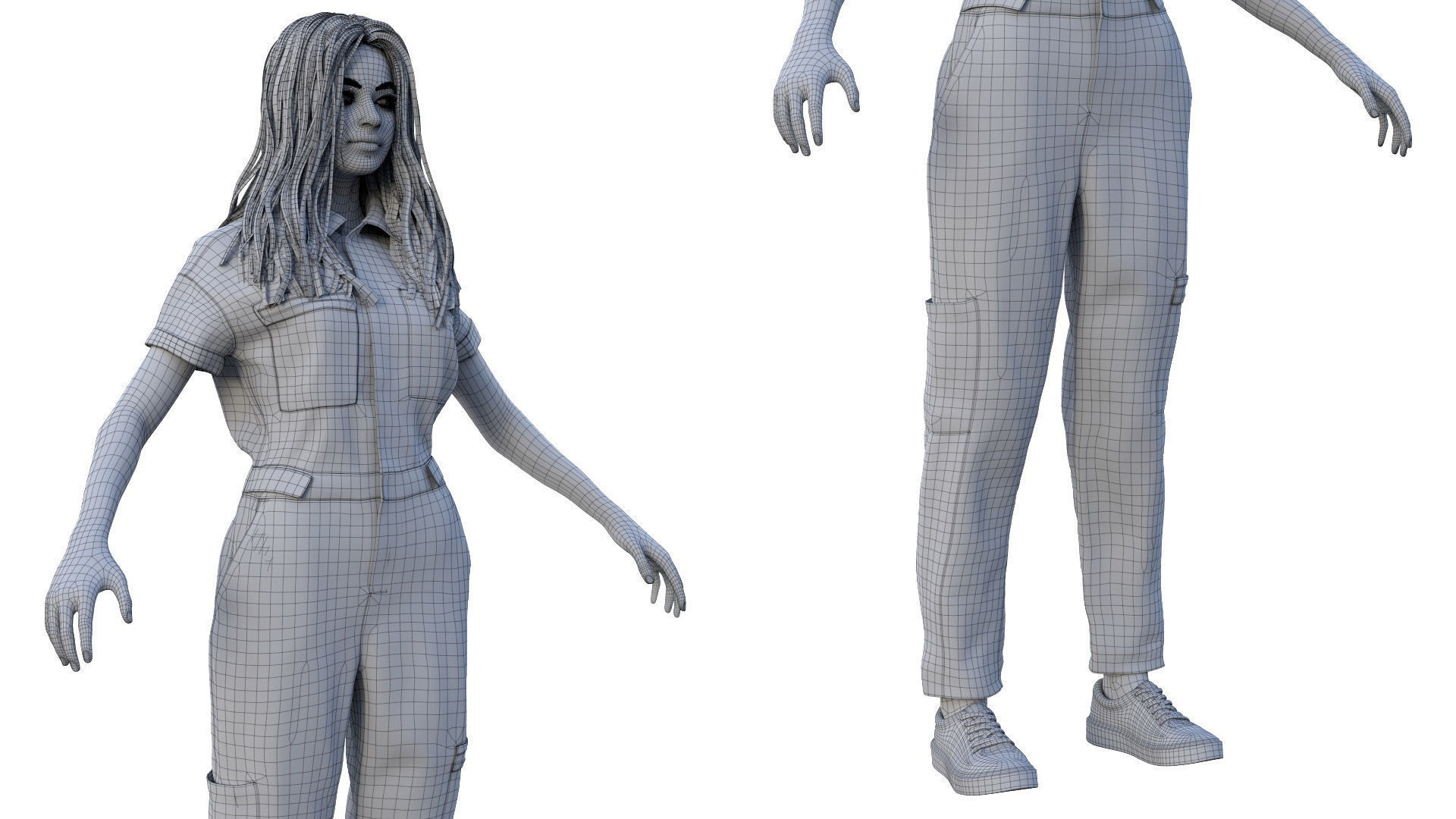 Mens and Womens Overalls 1 3D Model Collection_20