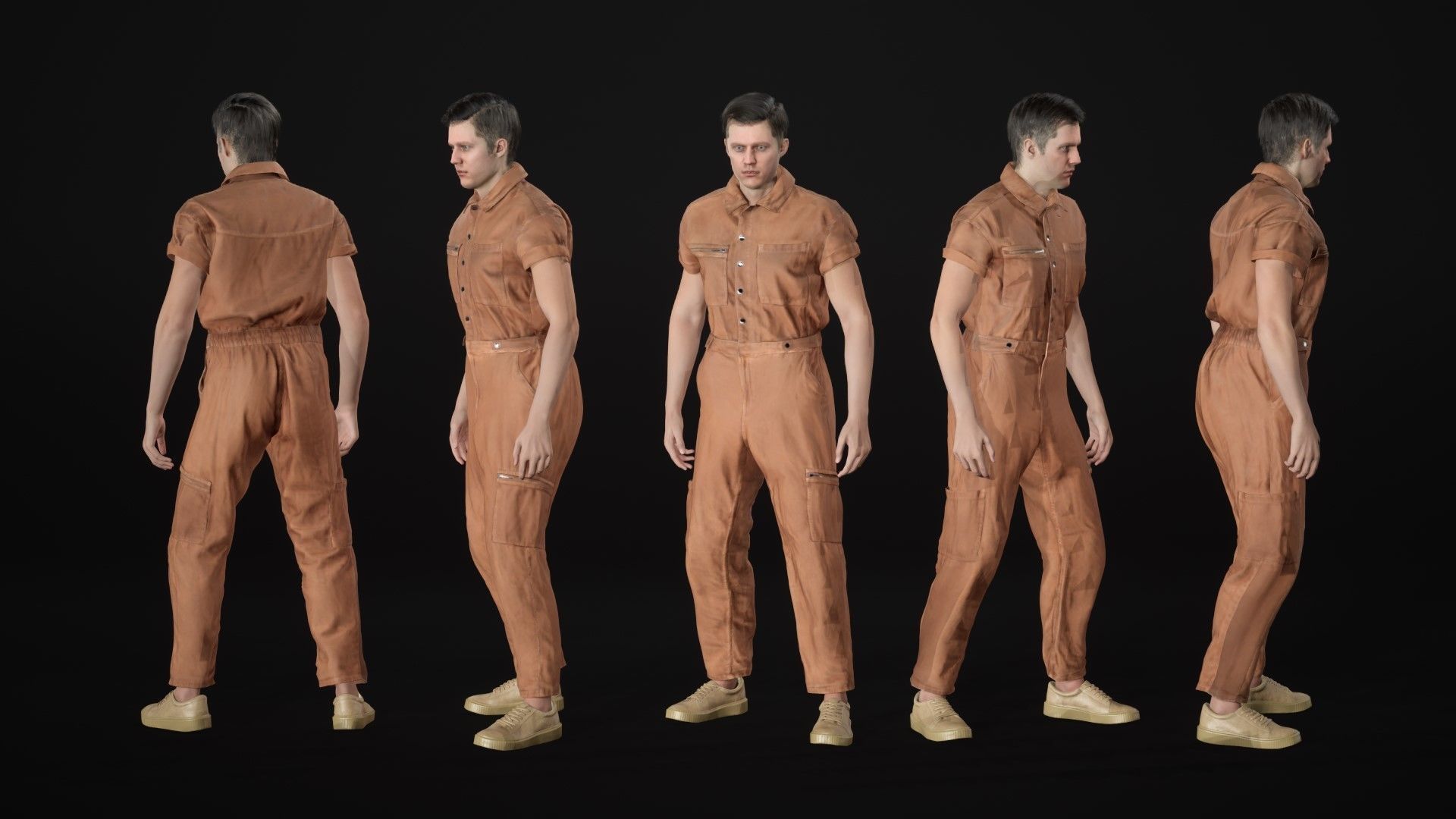 Mens and Womens Overalls 1 3D Model Collection_30