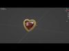 Ring with heart gem 3D model Valentines Day 3D model_1