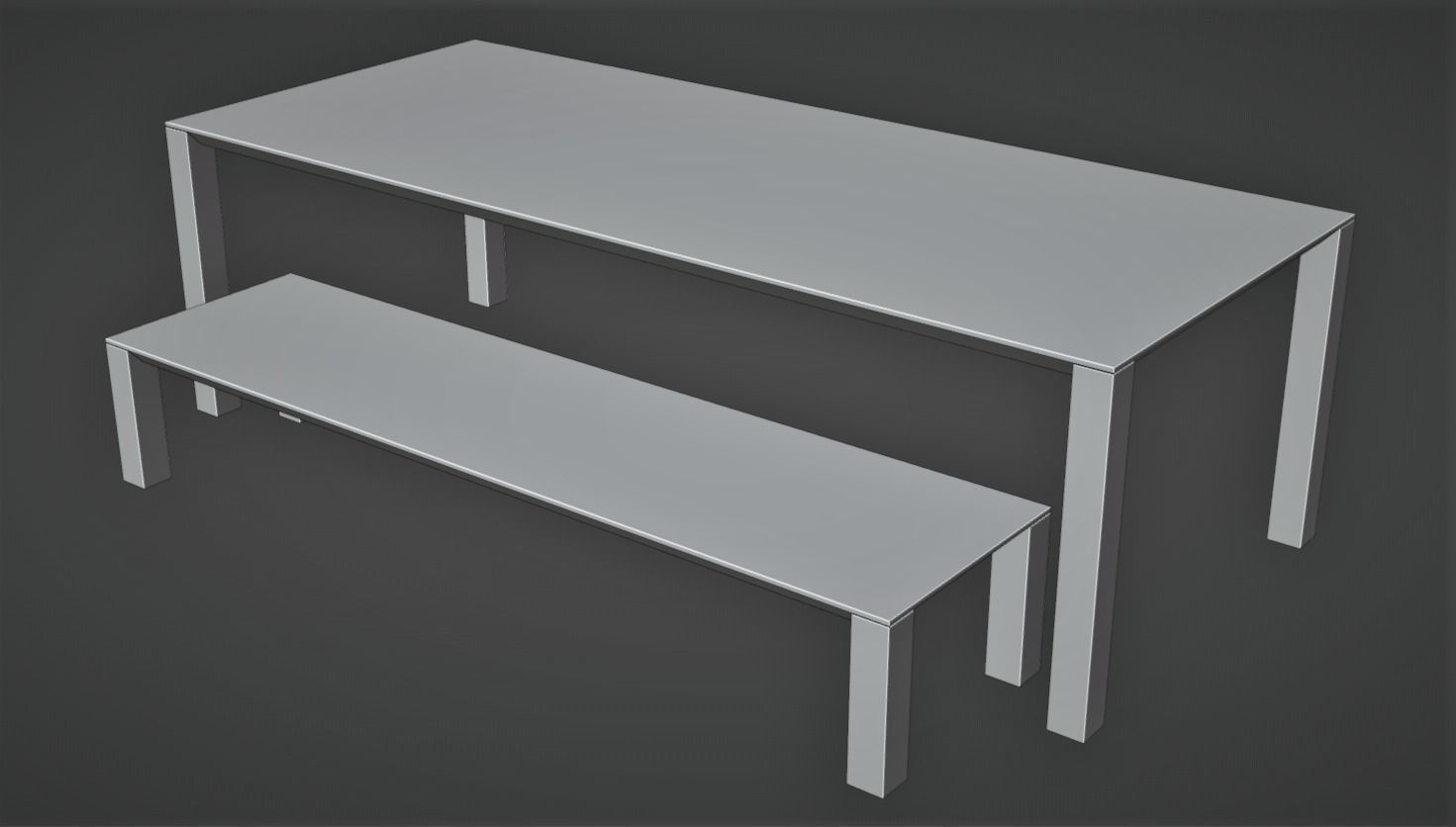 PIANCA TABLE - WOODY MODEL stl 3D model_2