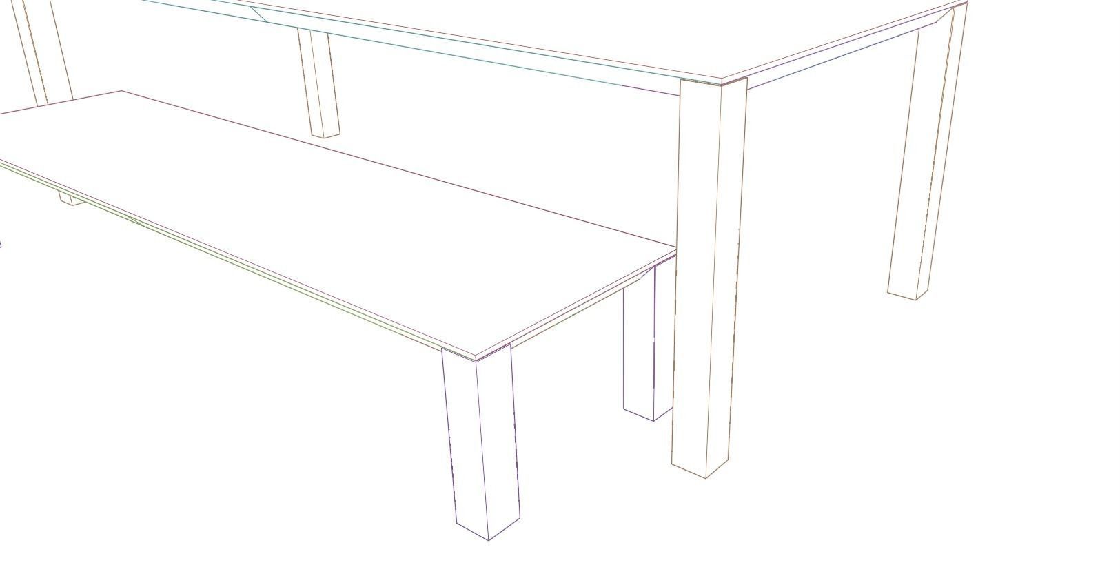 PIANCA TABLE - WOODY MODEL stl 3D model_4