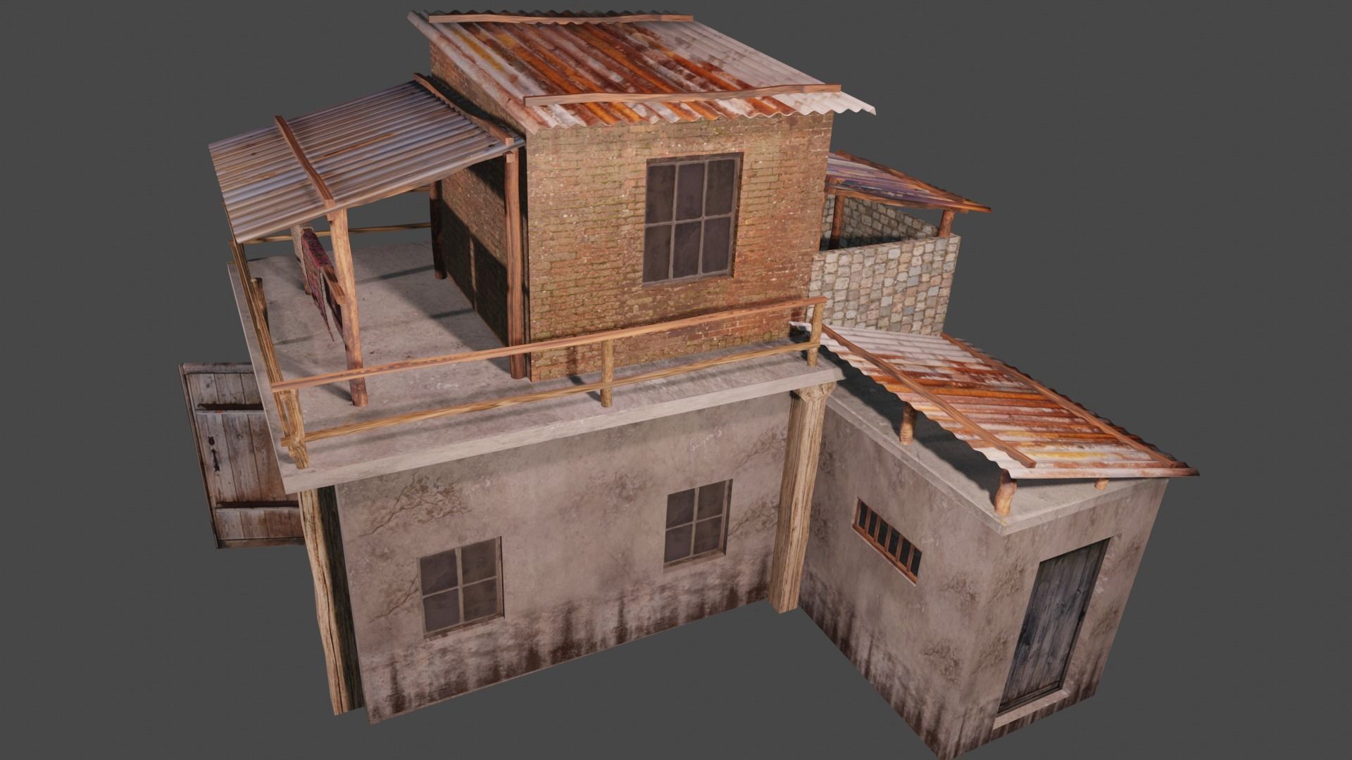 Old House 3D  3D model_3
