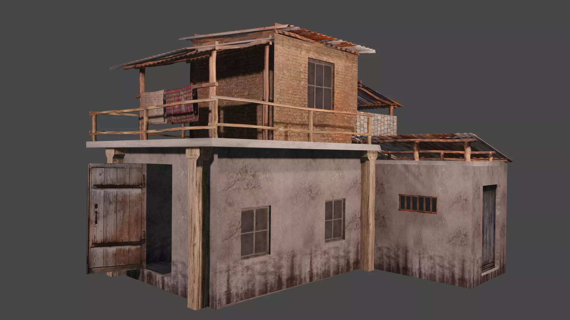 Old House 3D  3D model_0