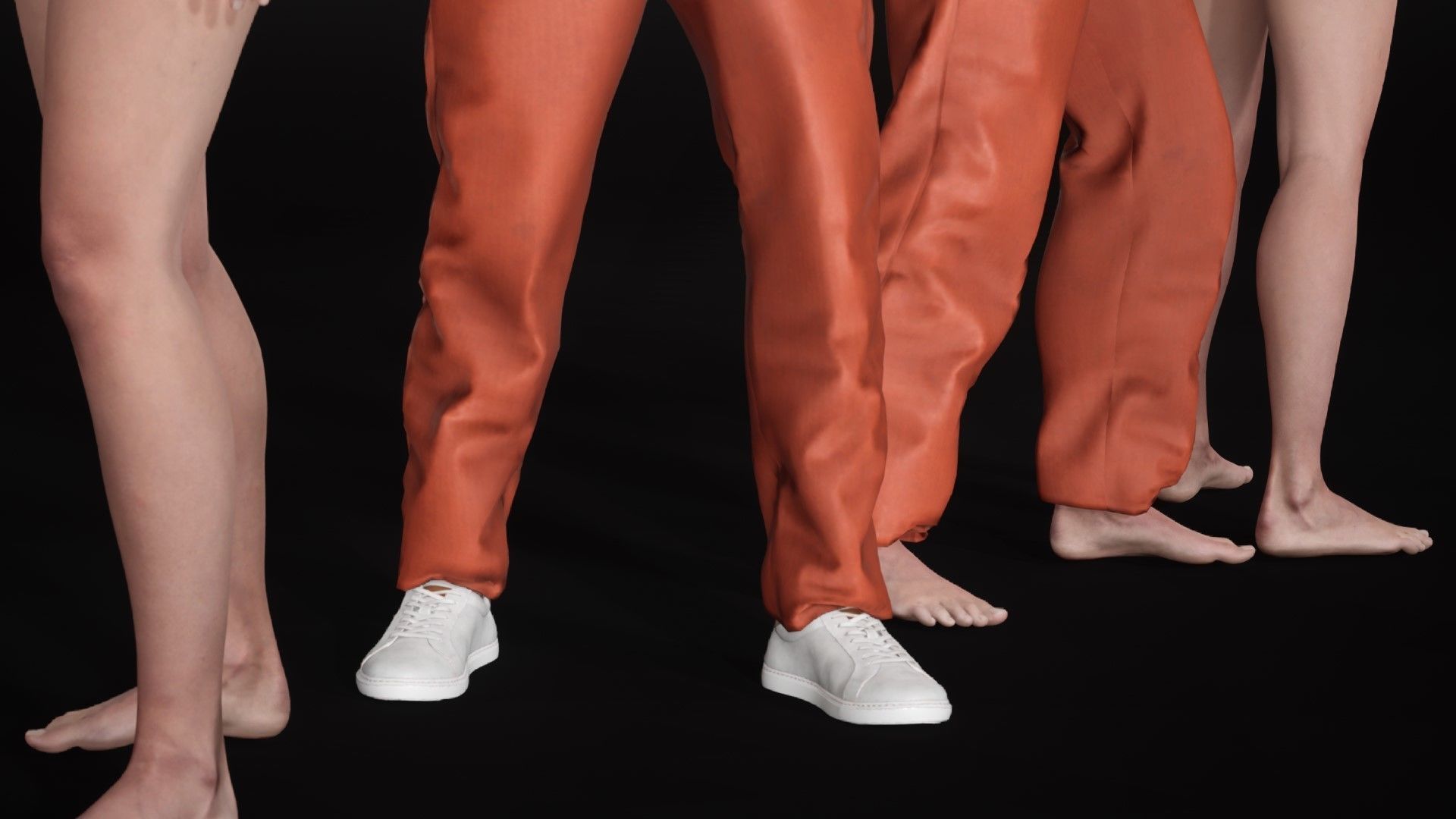 Mens and Womens Prison Uniform 1 3D Model Collection_39