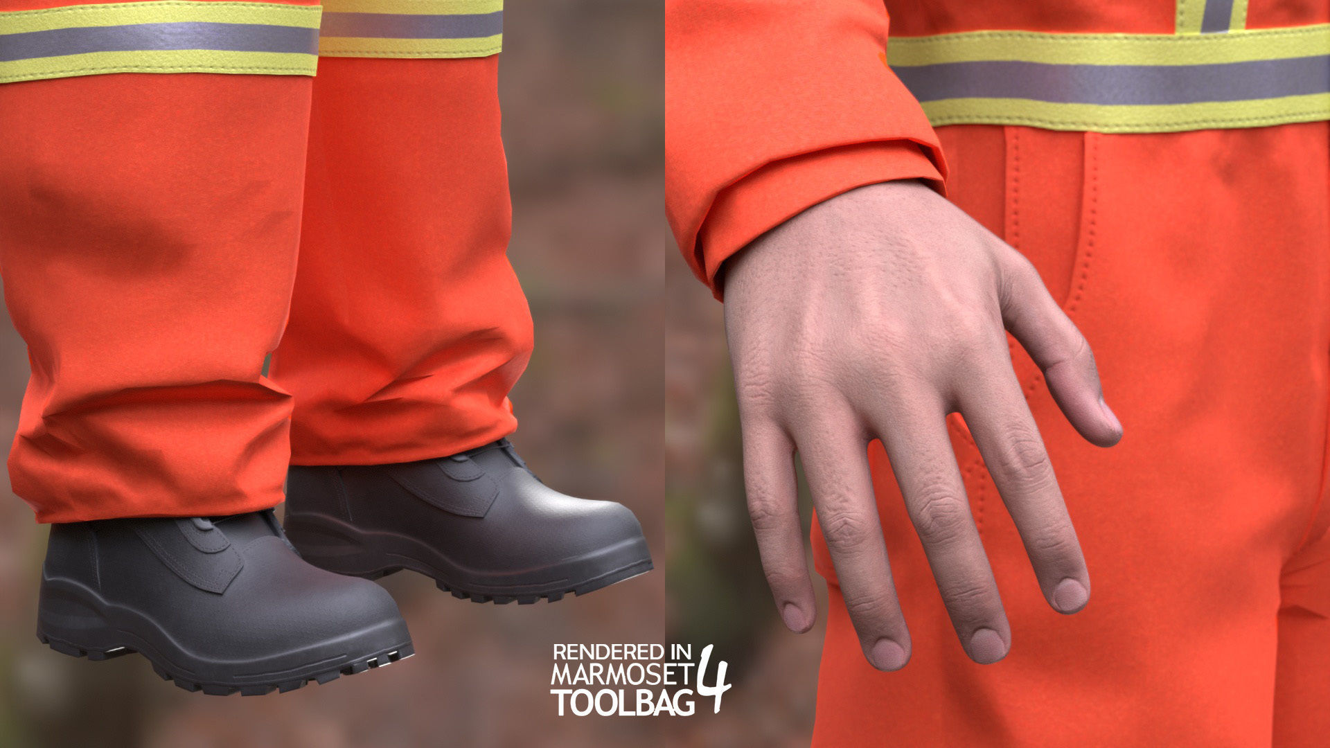 Mens and Womens Prison Uniform 1 3D Model Collection_19