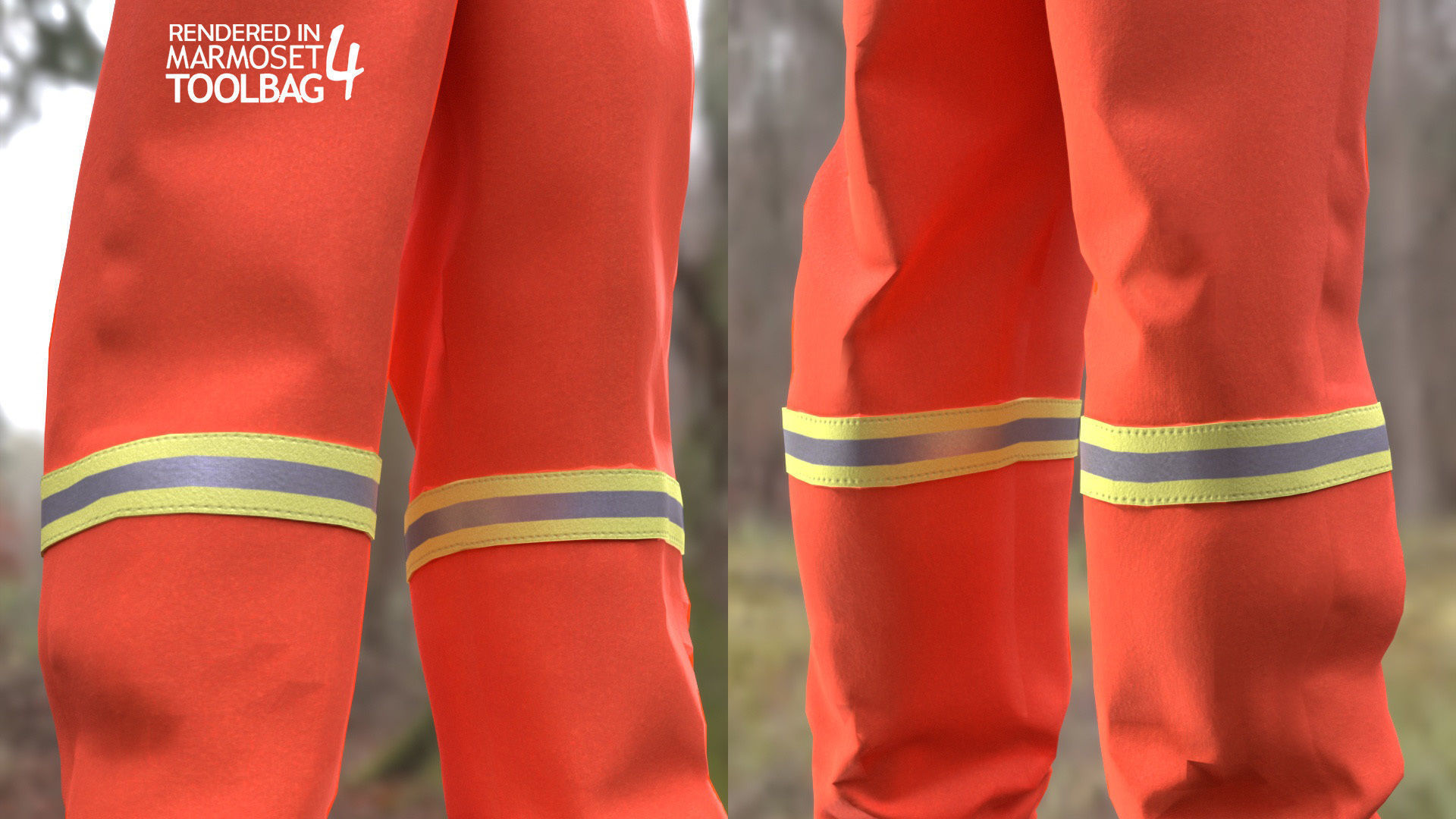 Mens and Womens Prison Uniform 1 3D Model Collection_21