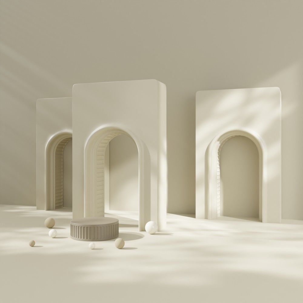 Elegant Brown Roman Style Pallet 3D model_3