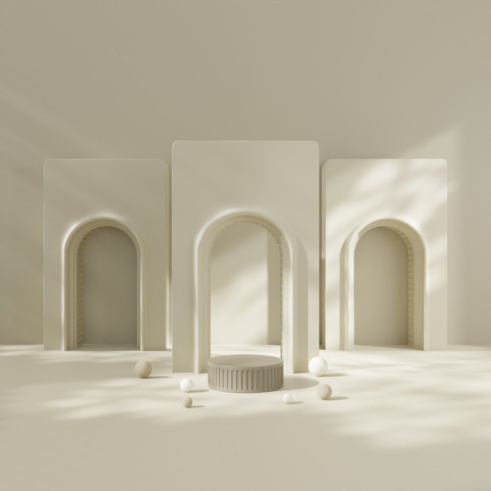 Elegant Brown Roman Style Pallet 3D model_2